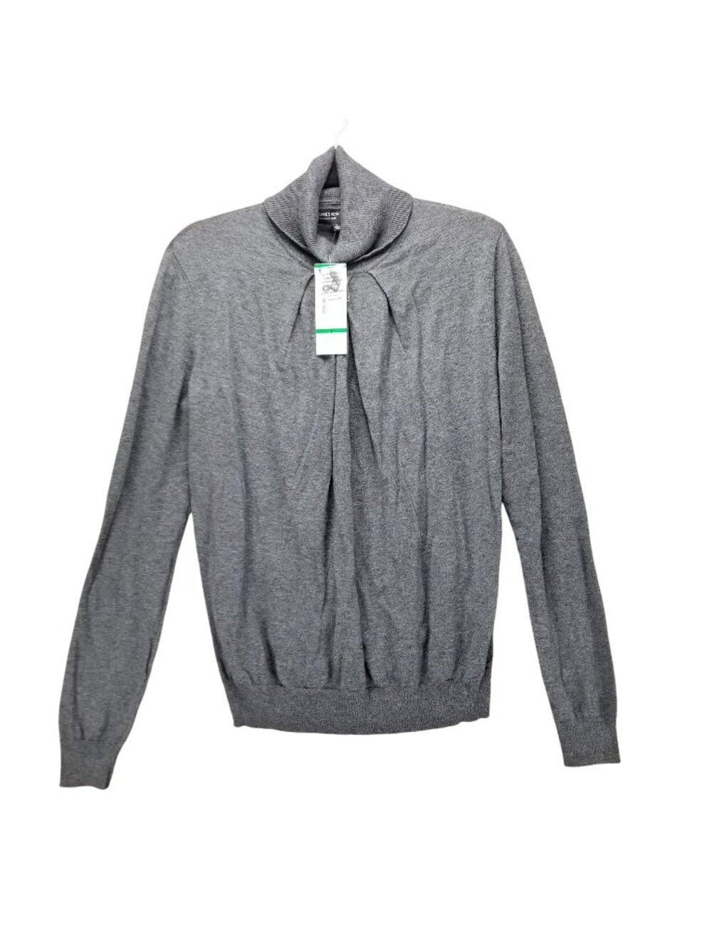 Jones New York Sweater Womens Large Gray Wool Blend Turtleneck *NWT*